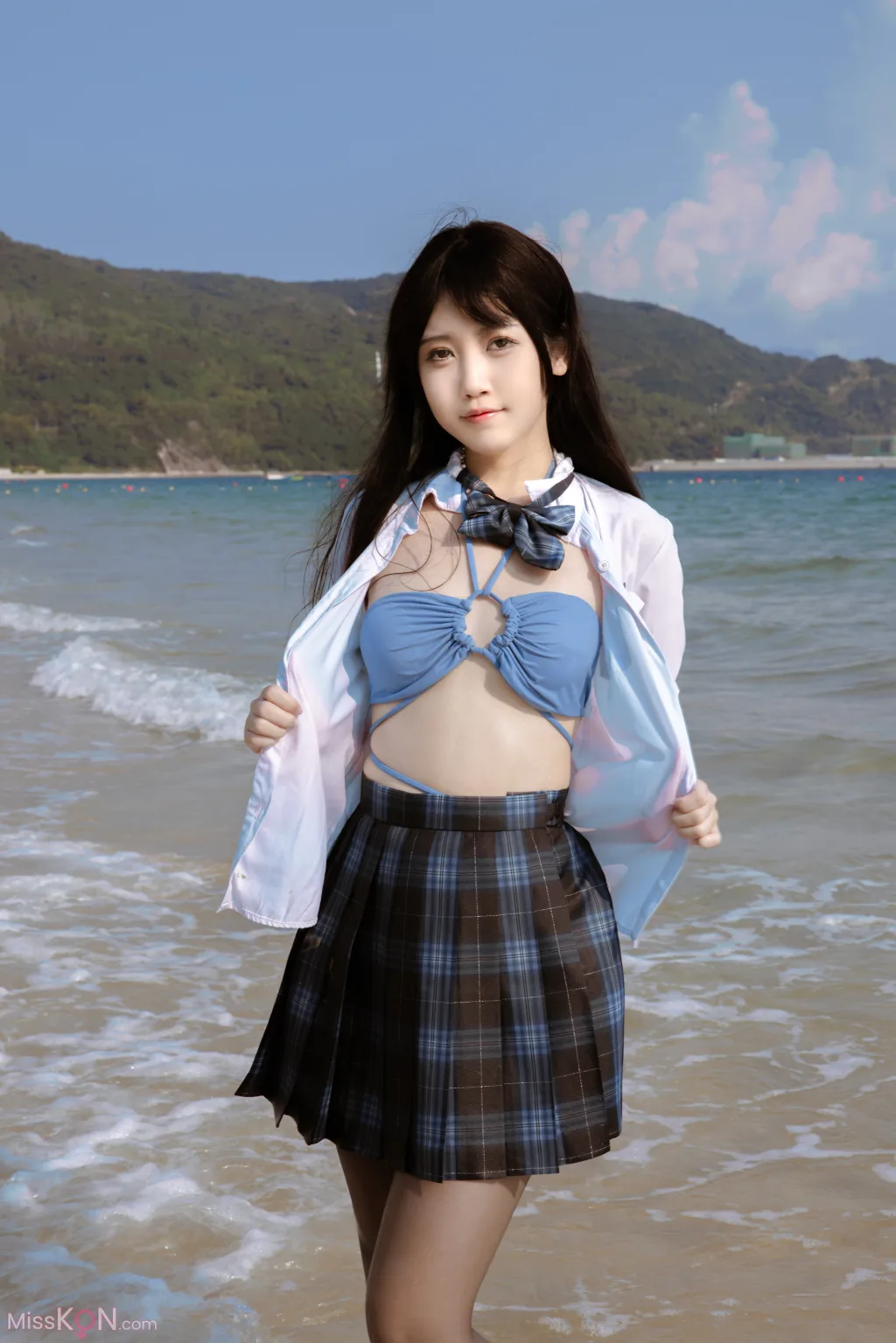 Coser@不呆猫: 泳衣JK学妹 (59 photos ) 4 Coser@不呆猫: 泳衣JK学妹 (59 photos ) 4