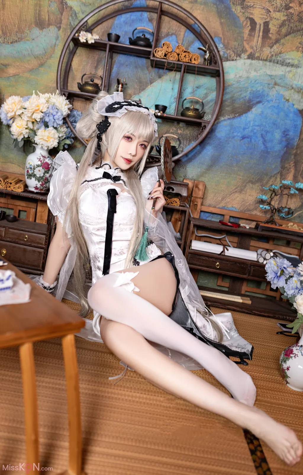 Coser@源纱希喵喵喵: 碧蓝航线 可畏 旗袍 (25 photos) 