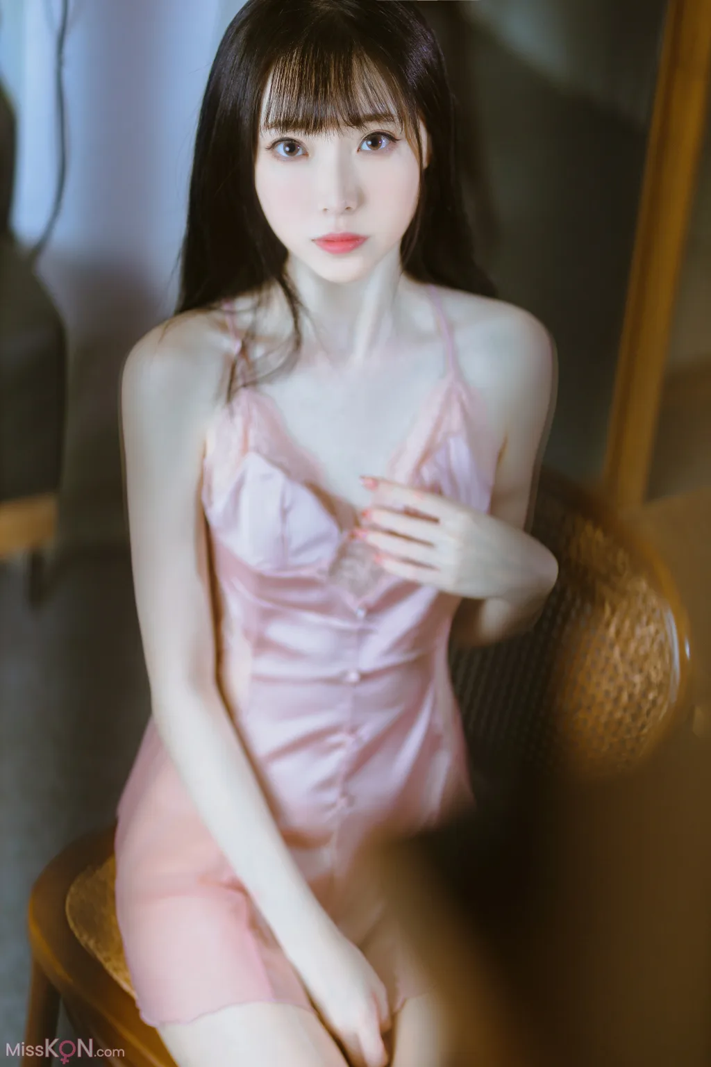 Coser@许岚LAN: 半透粉纱 (40 photos) 