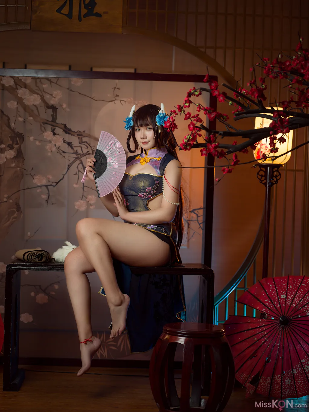 Coser@麻花麻花酱: 比睿旗袍 (31 photos) 