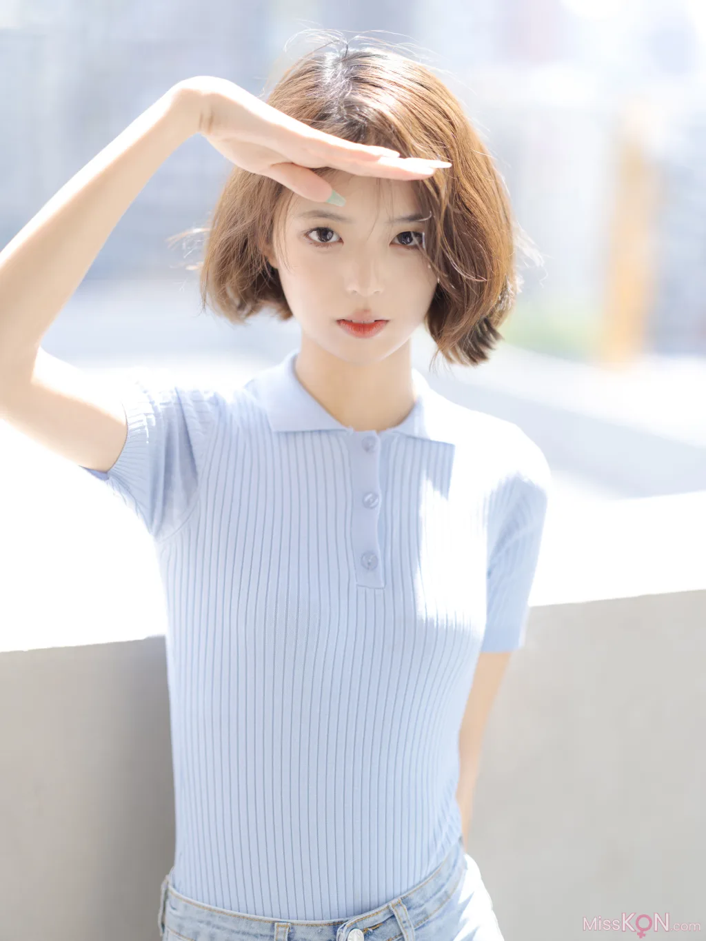 [森萝财团写真] 媛媛 试拍 15D超薄白丝 (60 photos ) 
