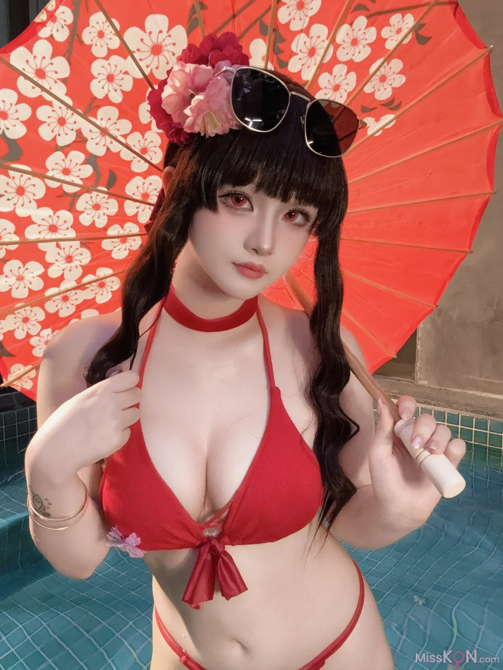 Coser@屿鱼: 樱花泳装 (80 photos) 
