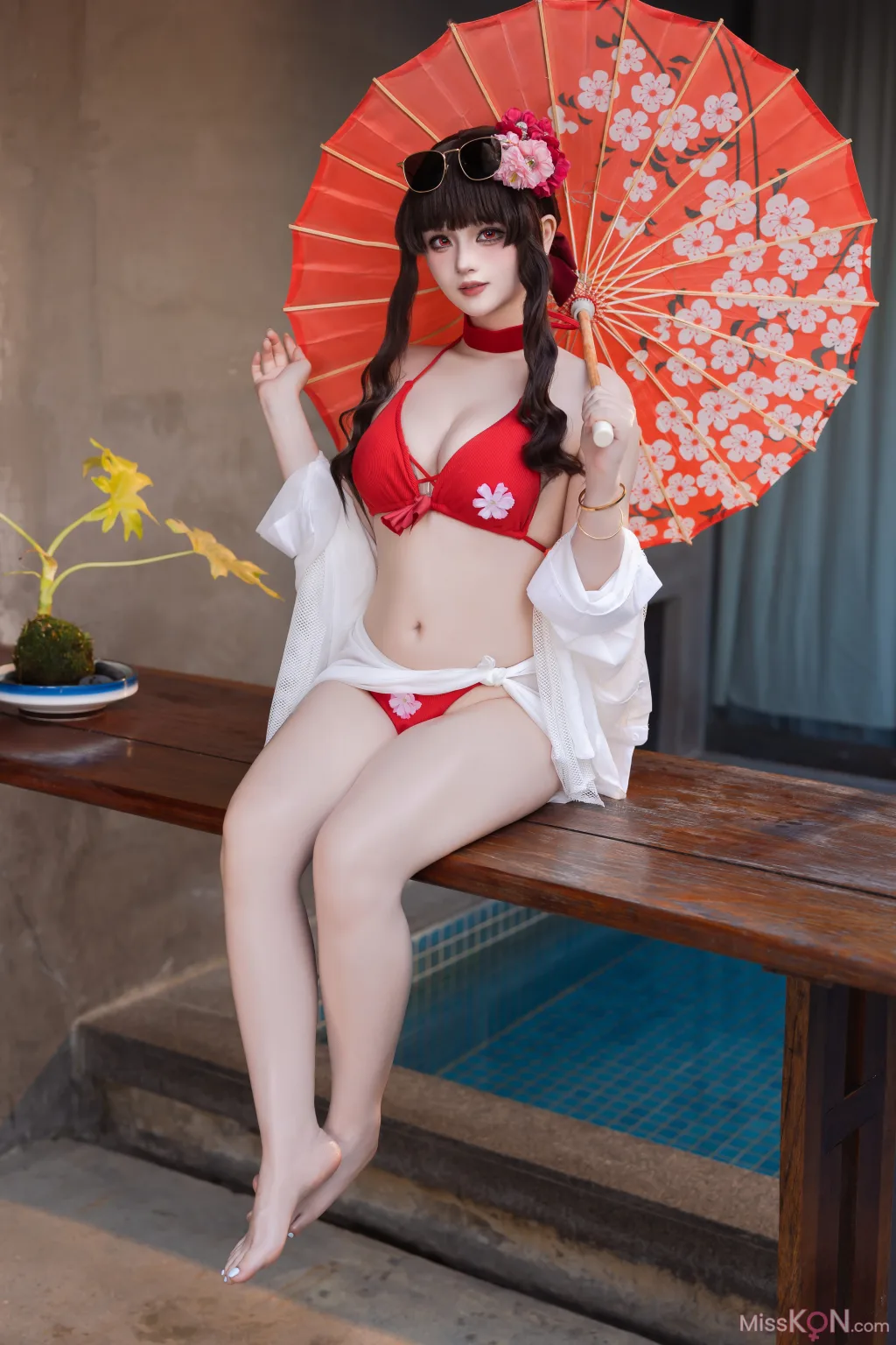 Coser@屿鱼: 樱花泳装 (80 photos) 7 Coser@屿鱼: 樱花泳装 (80 photos) 7