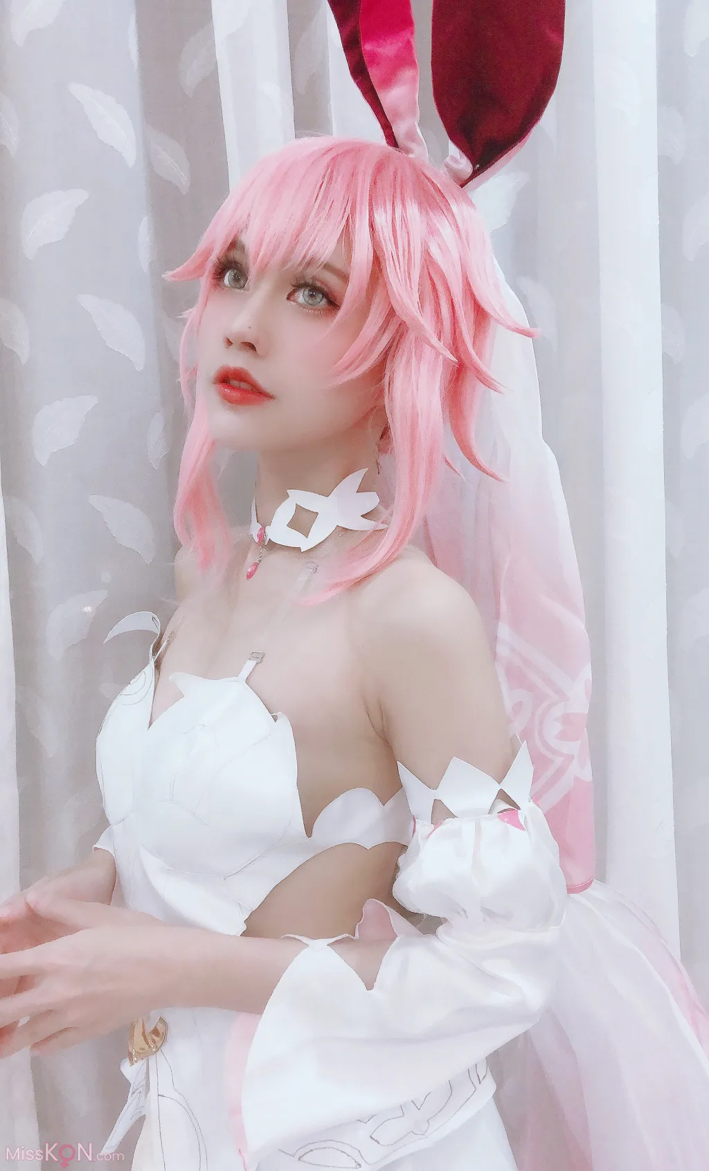 Coser@PingPing: Yae Sakura Wedding Dress (13 photos ) 