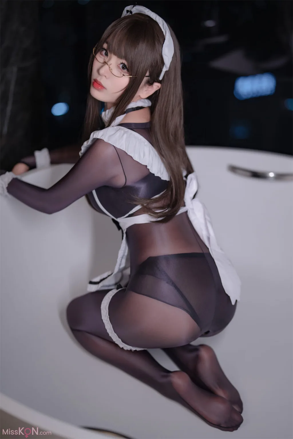 Coser@轩萧学姐: 连体丝女仆 (90 photos) 11 Coser@轩萧学姐: 连体丝女仆 (90 photos) 11