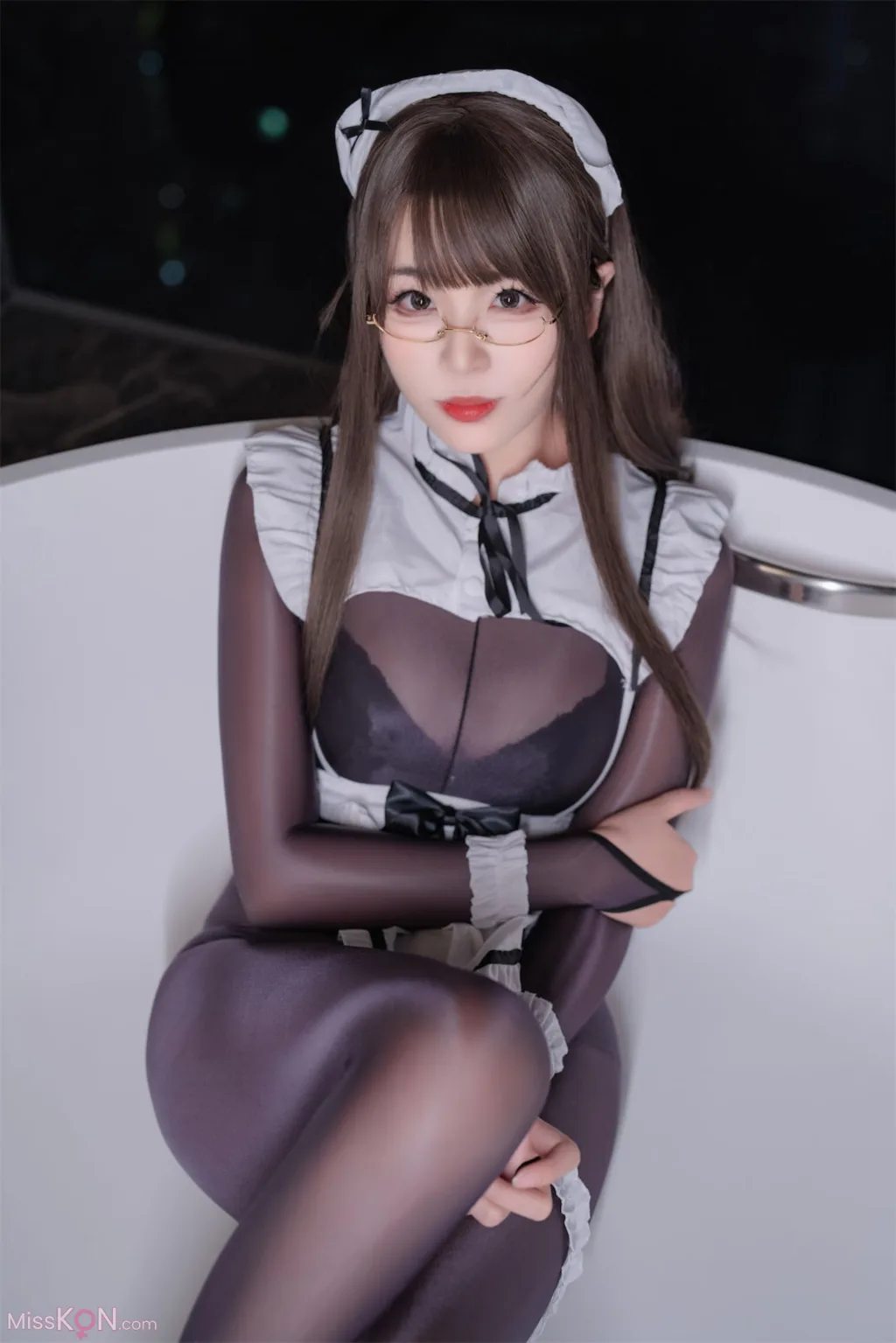 Coser@轩萧学姐: 连体丝女仆 (90 photos) 1 Coser@轩萧学姐: 连体丝女仆 (90 photos) 1