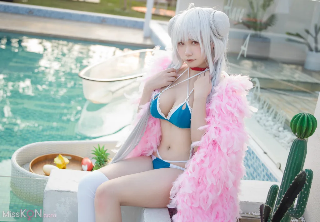 Coser@麻花麻花酱: 可畏泳装 (15 photos) 