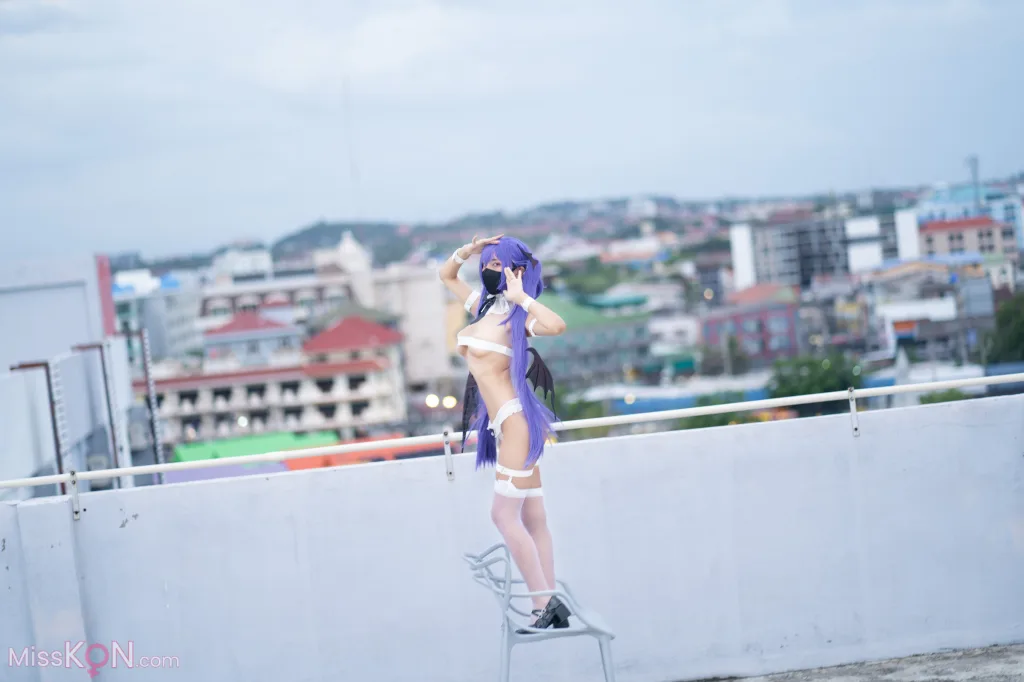 Coser@职业奶妈三水子: 紫色双马尾魅魔 (48 photos) 