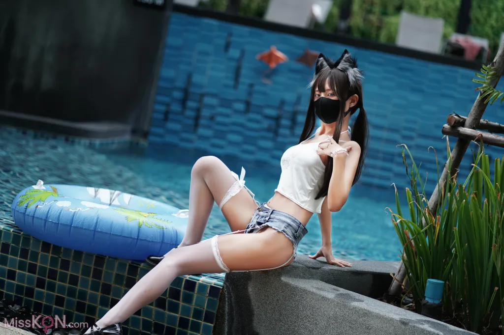 Coser@职业奶妈三水子: 猫猫蓝白比基尼 (85 photos ) 4 Coser@职业奶妈三水子: 猫猫蓝白比基尼 (85 photos ) 4