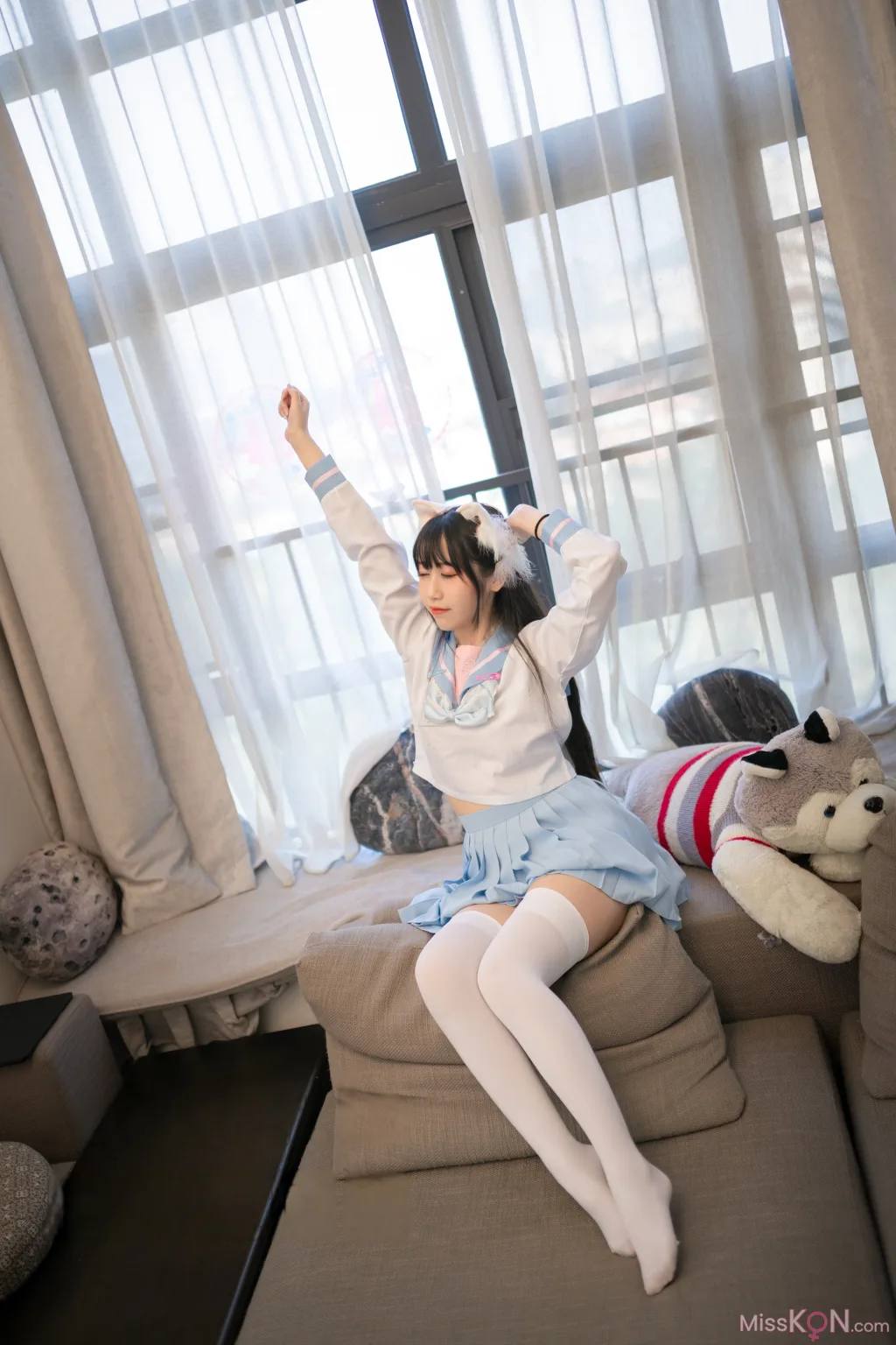 Coser@不呆猫: 白色兔子JK (63 photos) 3 Coser@不呆猫: 白色兔子JK (63 photos) 3