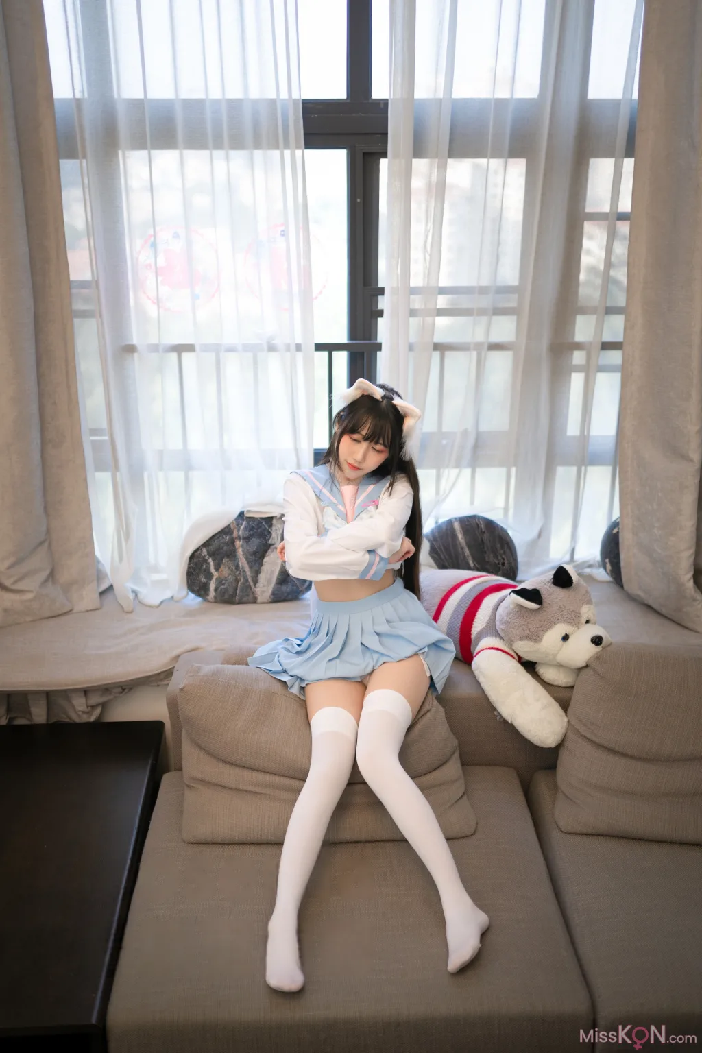 Coser@不呆猫: 白色兔子JK (63 photos) 4 Coser@不呆猫: 白色兔子JK (63 photos) 4