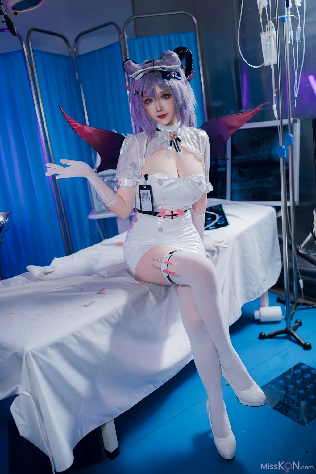 Coser@雪晴Astra: 2024万圣节 护士刻晴 (66 photos ) 