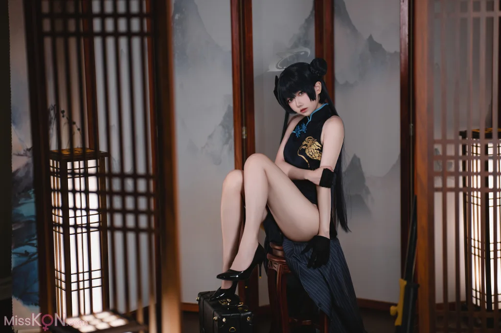 Coser@小木曾AYA: 蔚蓝档案 妃咲 (33 photos)