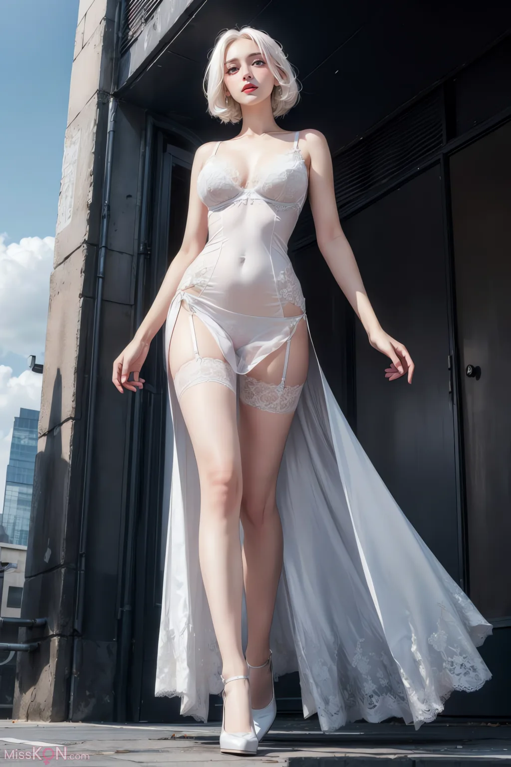 [AI Generated] 白丝少女 (48 photos)
