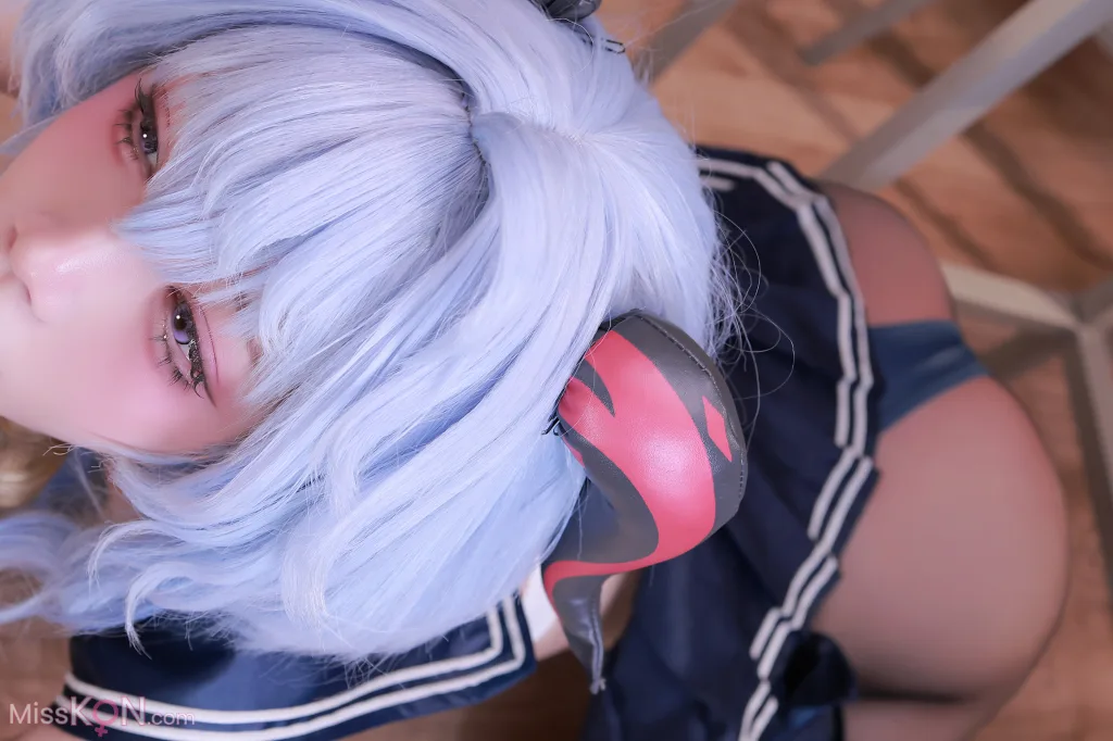 Coser@水淼Aqua: 2月补偿赠品 甘雨水手服 (50 photos) 12 Coser@水淼Aqua: 2月补偿赠品 甘雨水手服 (50 photos) 12