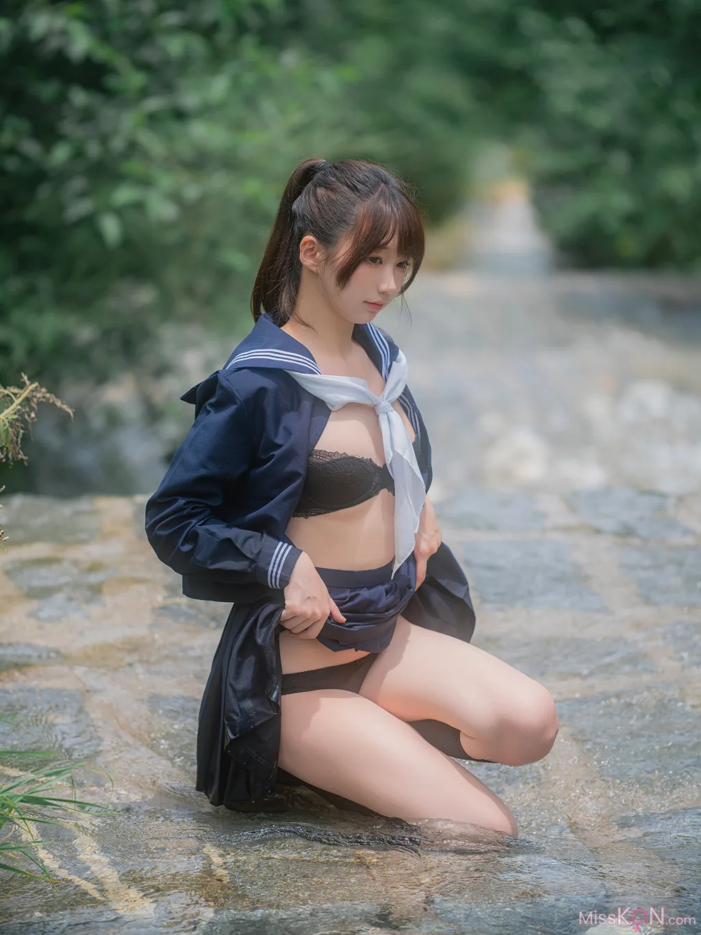 Coser@NAGISA魔物喵: 川で水遊び (110 photos) 9 Coser@NAGISA魔物喵: 川で水遊び (110 photos) 9