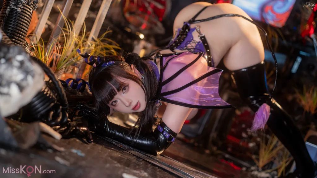 Coser@皮皮奶可可爱了啦: 紫博魅 赛博魅魔 (100 photos ) 12 Coser@皮皮奶可可爱了啦: 紫博魅 赛博魅魔 (100 photos ) 12