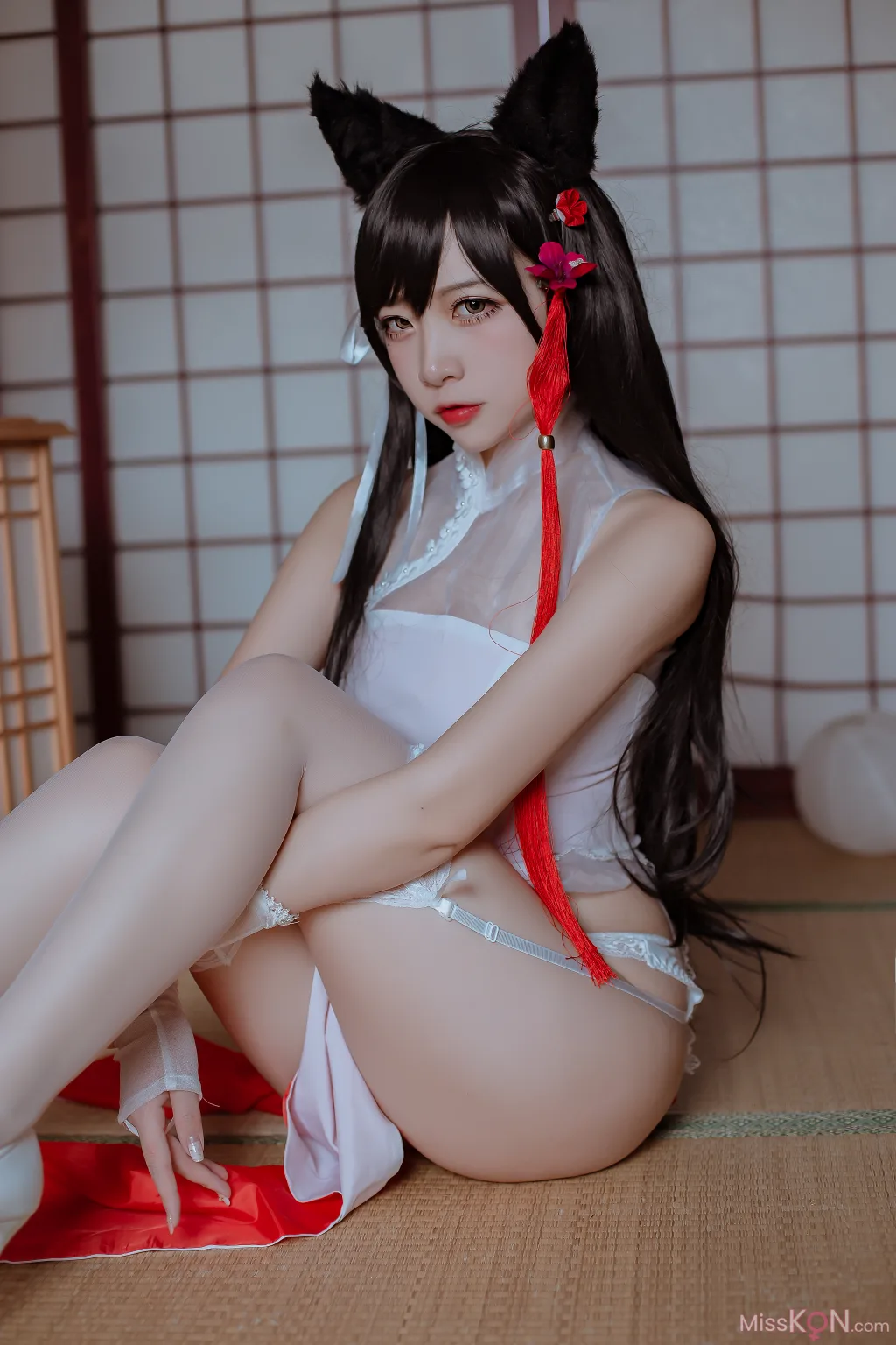 Coser@二佐Nisa: 犬之眷 碧蓝航线 爱宕 旗袍 (18 photos) 