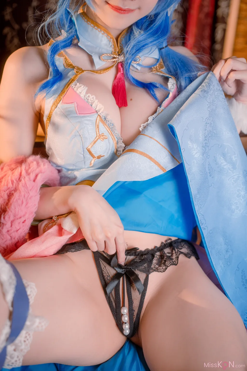 Coser@Sally多啦雪 (Sally Dorasnow): Ganyu QiPao (39 photos) 8 Coser@Sally多啦雪 (Sally Dorasnow): Ganyu QiPao (39 photos) 8