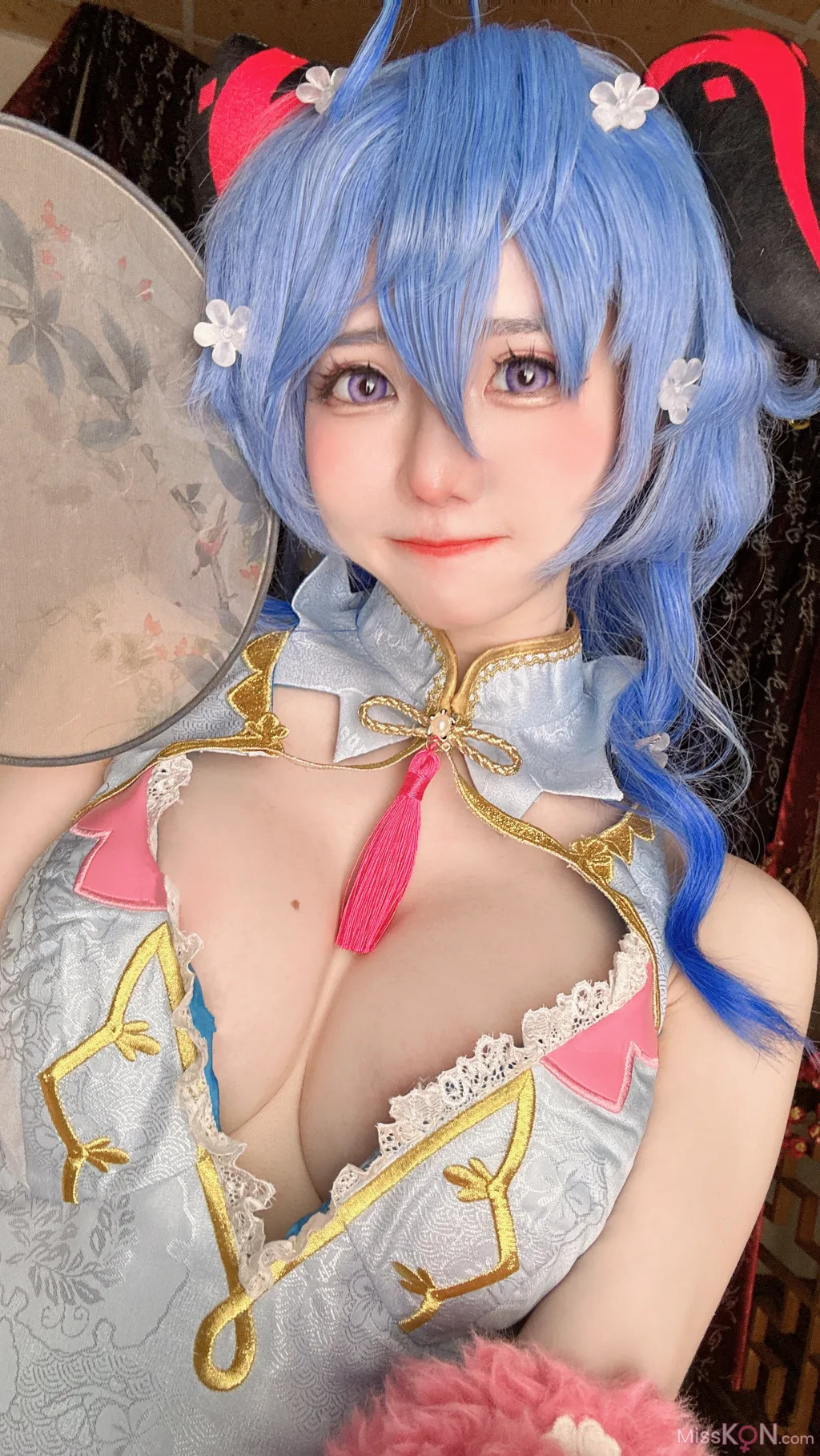 Coser@Sally多啦雪 (Sally Dorasnow): Ganyu QiPao (39 photos) 2 Coser@Sally多啦雪 (Sally Dorasnow): Ganyu QiPao (39 photos) 2
