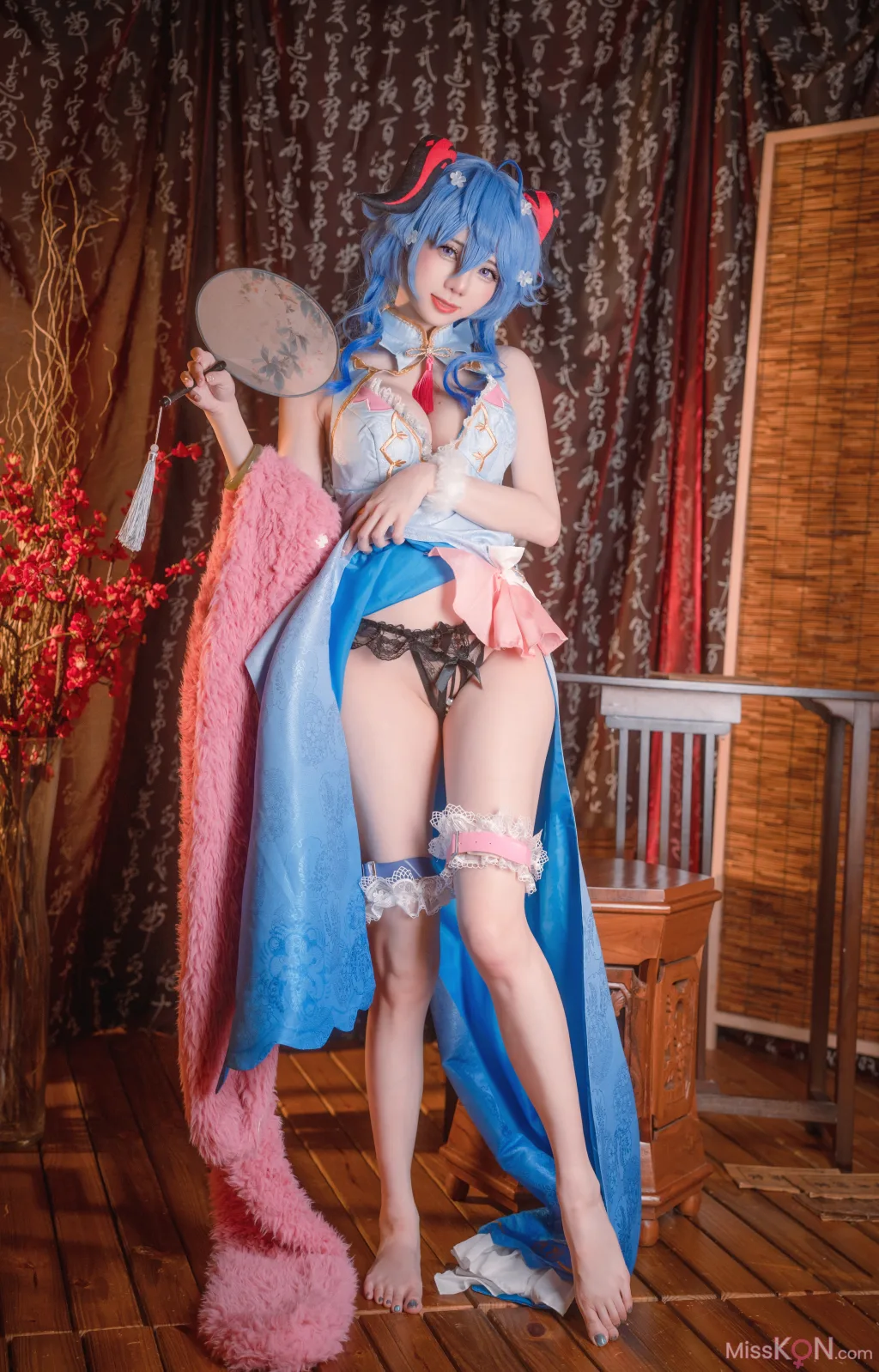 Coser@Sally多啦雪 (Sally Dorasnow): Ganyu QiPao (39 photos) 11 Coser@Sally多啦雪 (Sally Dorasnow): Ganyu QiPao (39 photos) 11