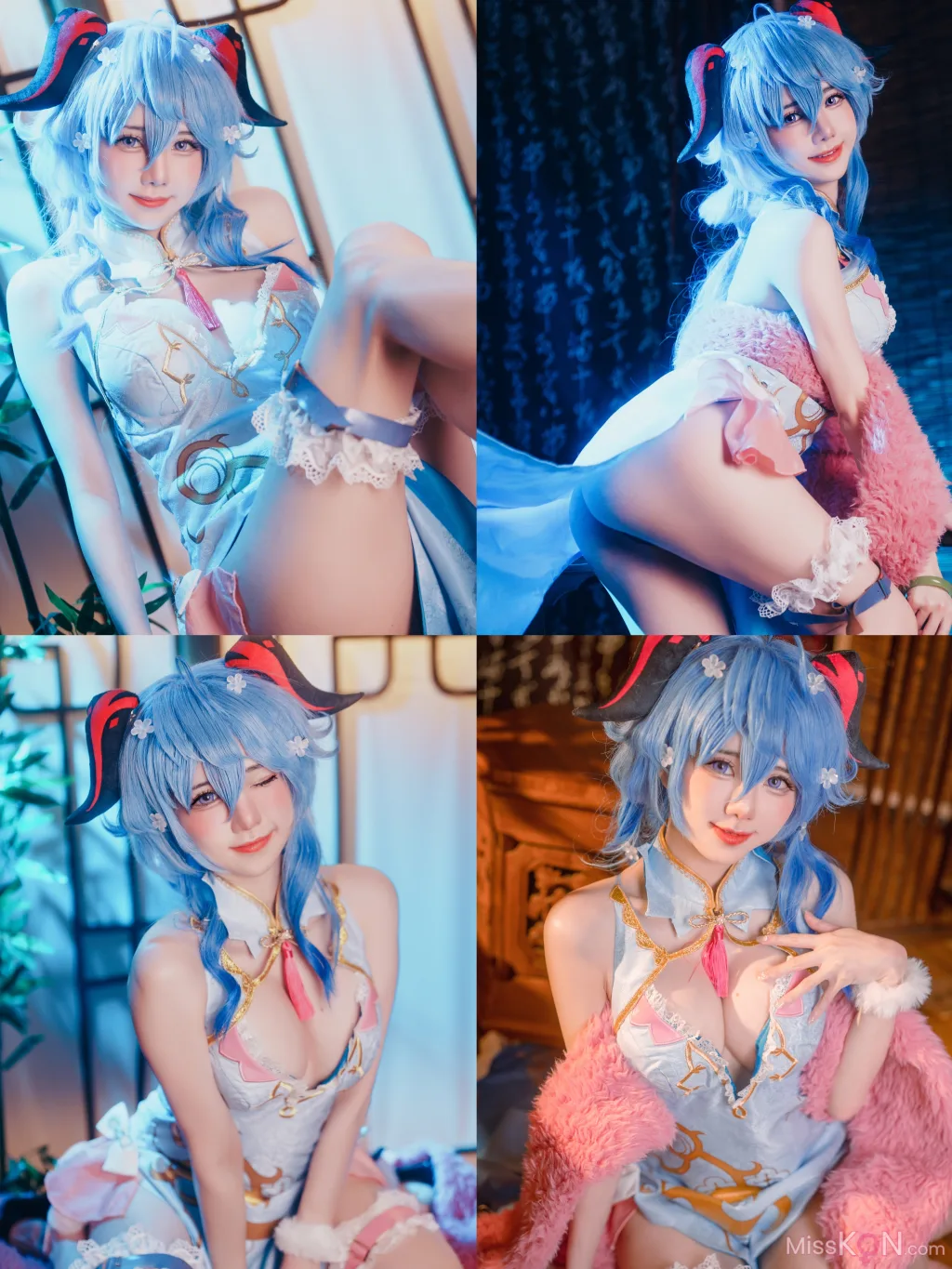 Coser@Sally多啦雪 (Sally Dorasnow): Ganyu QiPao (39 photos) 