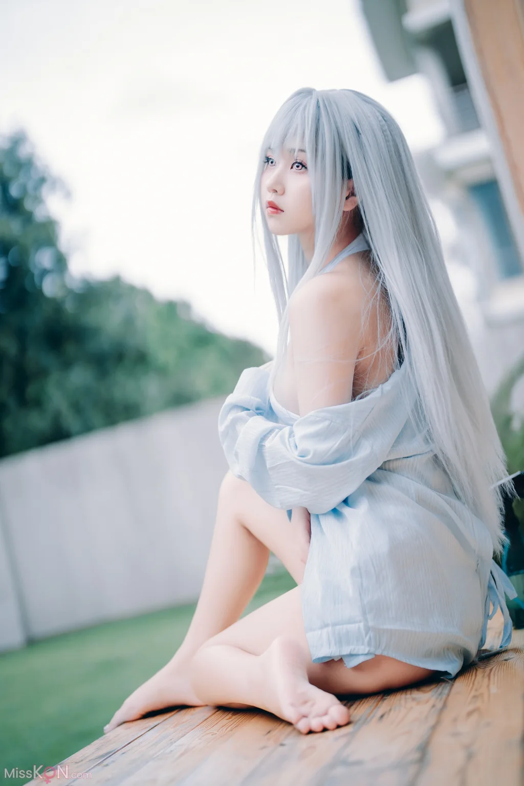 Coser@萌芽儿o0: 白泳装 (25 photos)